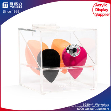 Diamond Collection 4-Slot Acryl Make-up Blender Case mit Plexiglas